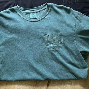 Comfort Colors Men's Teal 'DAD' Tee